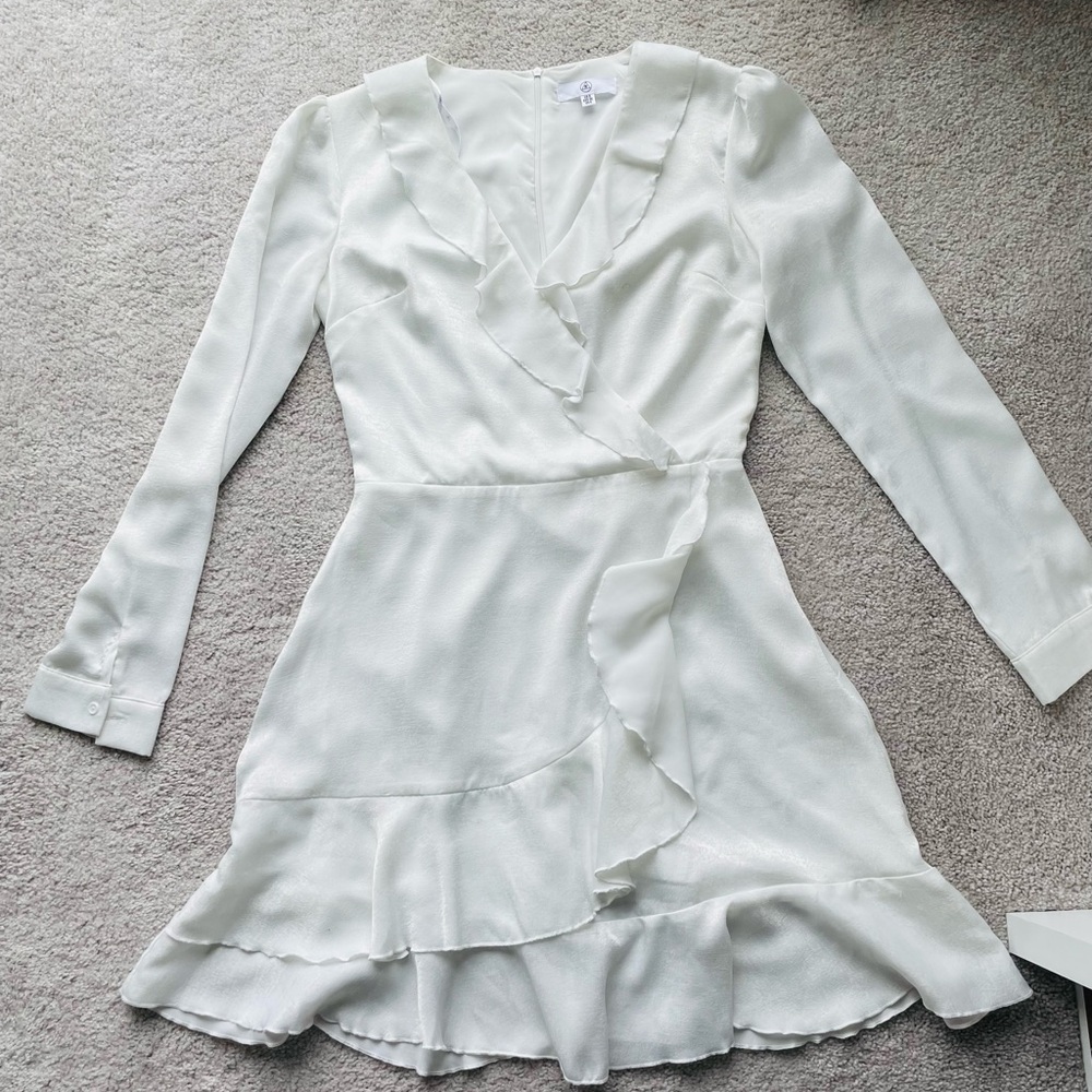 White Ruffle Dress